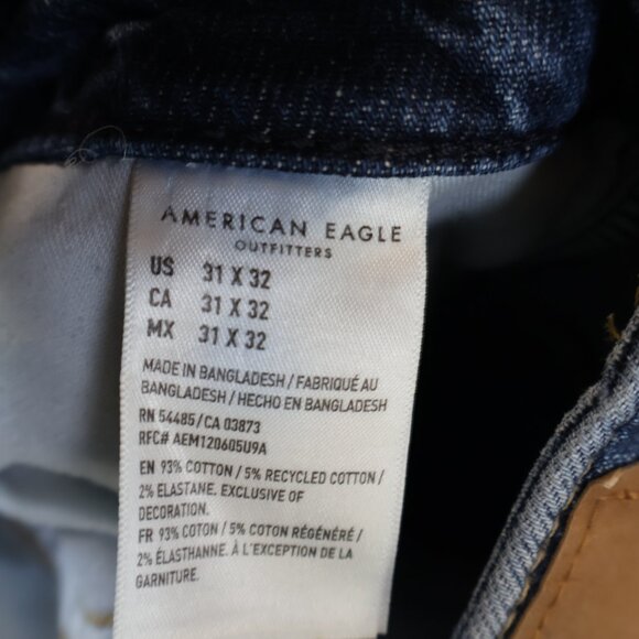 American Eagle Mens Relaxed Straight Jeans (31x32) - Picture 3 of 4